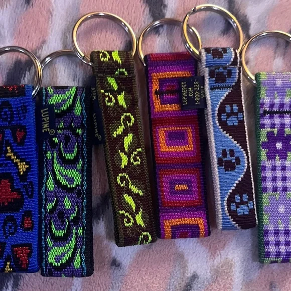 Colorful Patterned Keychain lot - Picture 2 of 6